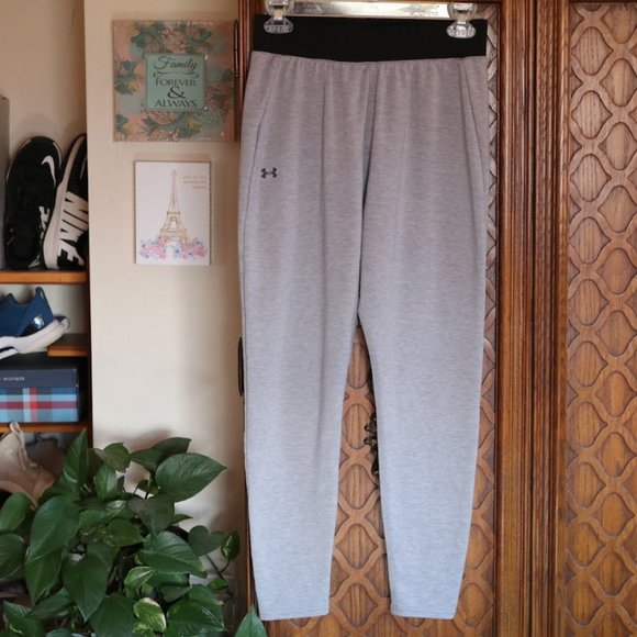 Under Armour Modal Tapered Slouch Pants Style# 1318415 - Gray, Size XS - Picture 2 of 16